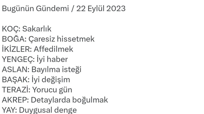 Burcuna göre bugünün gündemi ne?