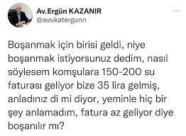 Sizin su fatıranız az mı geliyor çok mu geliyor?