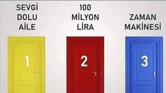 Bu 3 kapıdan hangisini seçerdin?