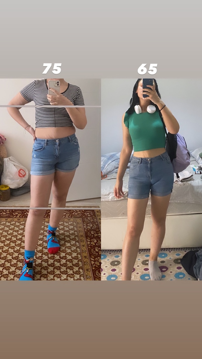 75 kilodan 65 kiloya düştüm. Değişimim nasıl?