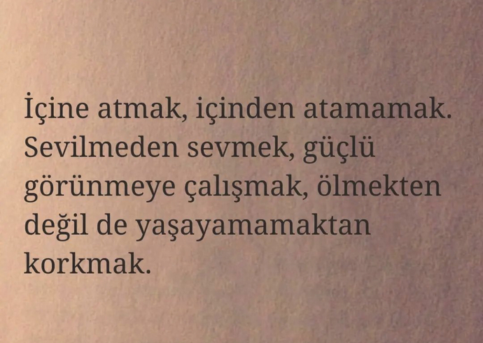 Üzmek ve üzülmek yasaklanmalı 😏