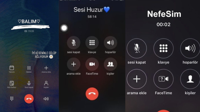 Sevgiliniz rehberde ne diye kayıtlı?