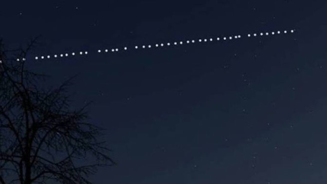 Starlink uydularını daha önce gördünüz mü?