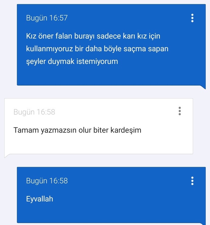 Bende ticaret yapan adam tipi mi var?