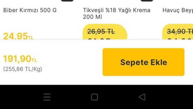Tavuğun kilosu ne ara 255 TL oldu?