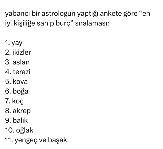 Sizce en iyi kişiliğe sahip burçlar hangileri?