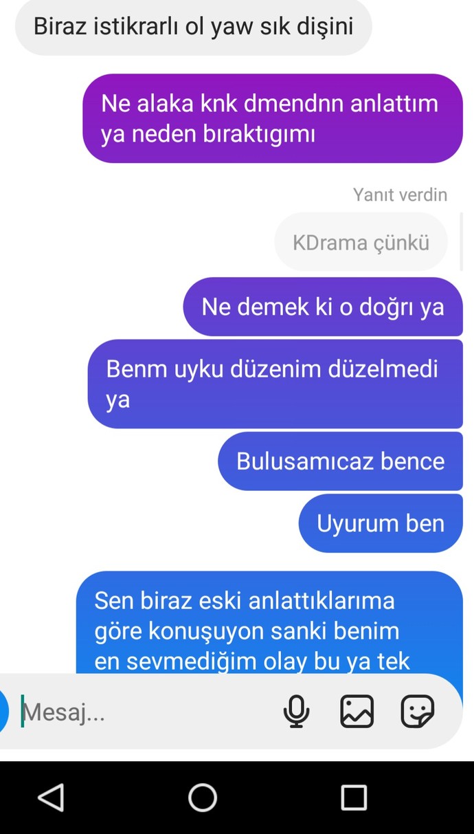 Benim tek istediğim anlaşılmak ve paylaşmak ders veriyor gibi konuşuyor hep ve dinden soğuttı beni engellemeli mıyım kim haklı?