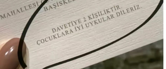 Düğün davetiyeme çocuklar gelmesin diye bunu yazdırmayı düşünüyorum, sizce iyi mi?