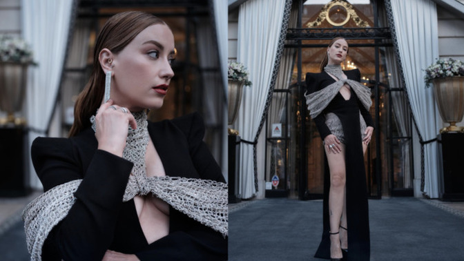 Hazal Kaya yüzü olduğu Lancome etkinliği için Paris’te! Tarzını nasıl buldunuz?