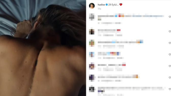 Hadise'nin yeni klibinden ilk görüntü geldi! Erotik sahnelerine takipçilerinden tepki yağıyor, sizin tepkiniz nedir?