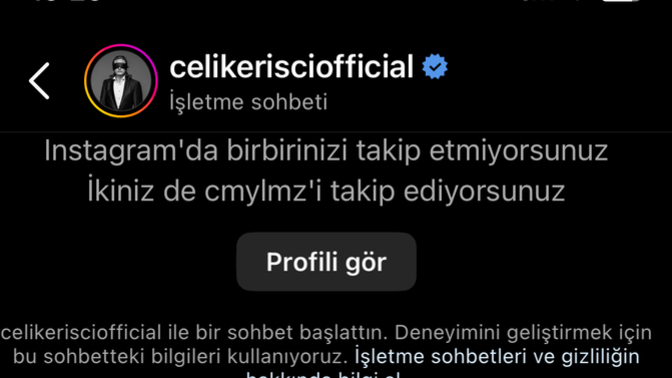 Ünlü sanatçıdan hiç mesaj aldınız mı?