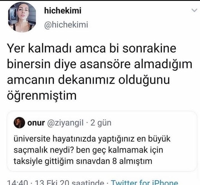 Hayatınızda yaşadığınız en unutulmaz ama aynı zamanda da komik olan anınız nedir?