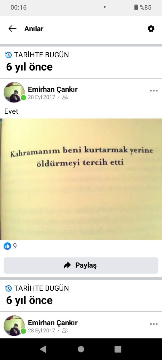 Sizin kahramaniniz sizi kurtardi mi ki?