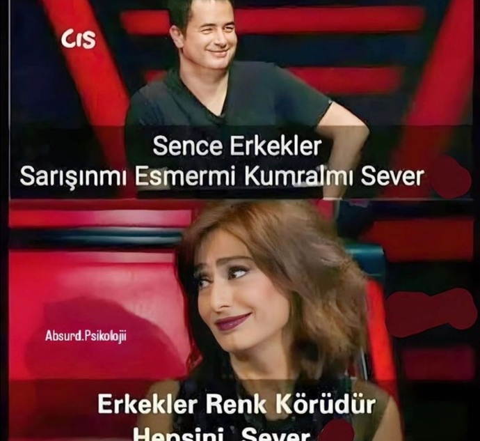 Sarışın mı esmer mi sorularına verilmiş en doğru yanıt değil mi 😂😂?