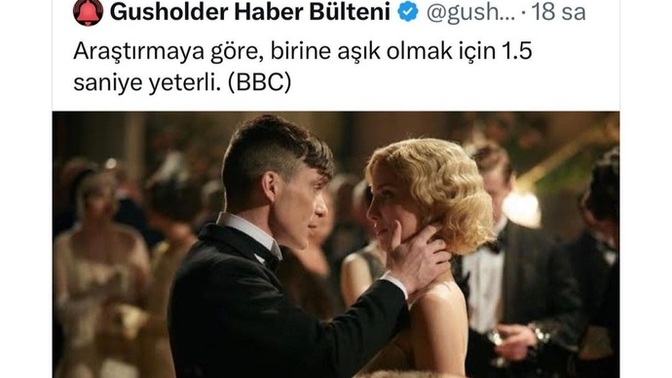Aşık olmak için 1,5 saniye yeterliymiş, sizce yeterli mi?