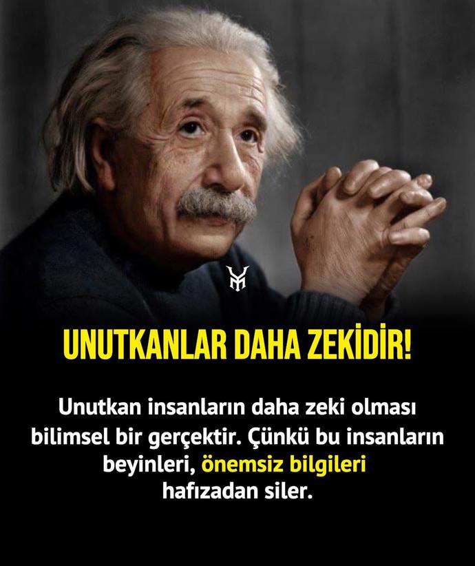 Unutkan insanların daha zeki olduğunu düşünüyor musunuz?