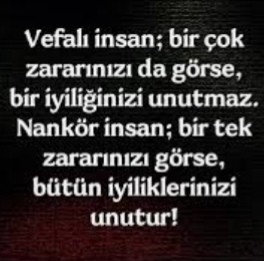 Vefalı bir insan mısınızdır?