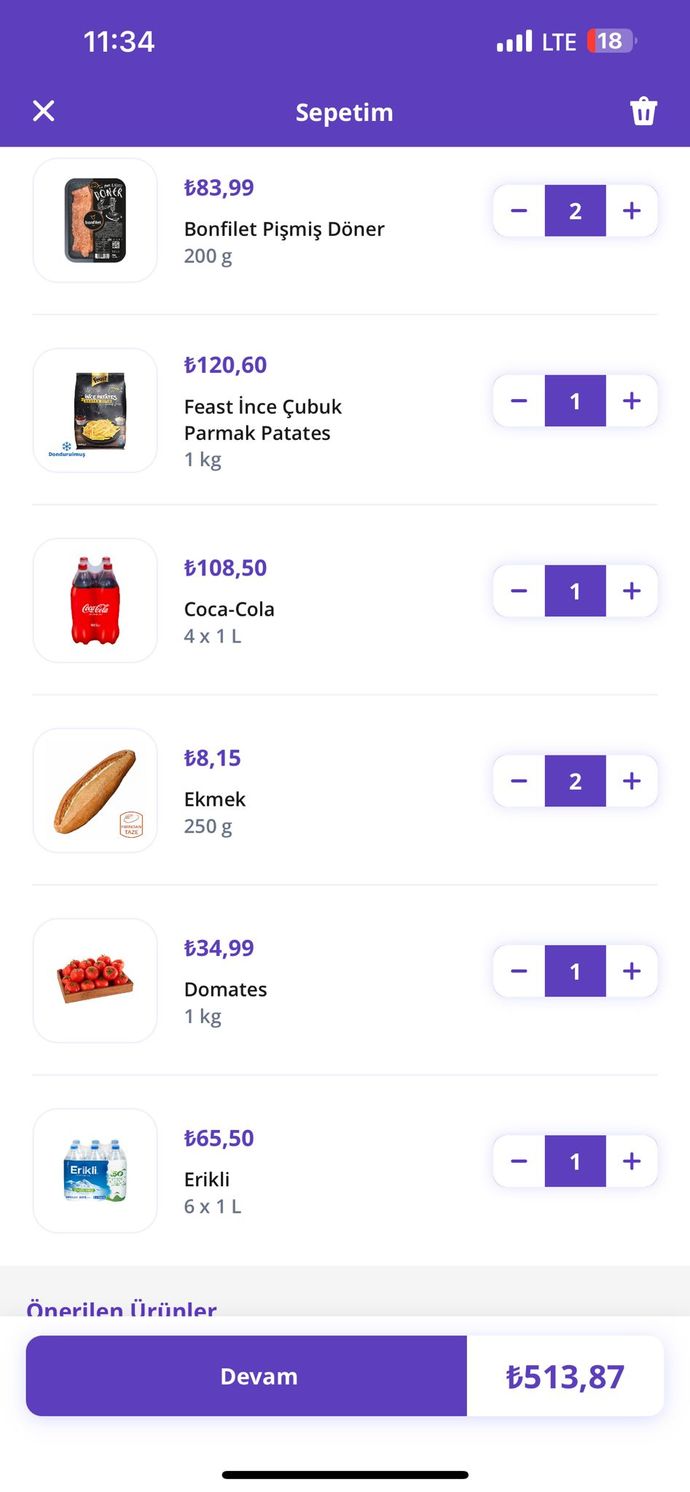 Sadece şurası 513 TL.. Ekonomi çok güzel değil mi?