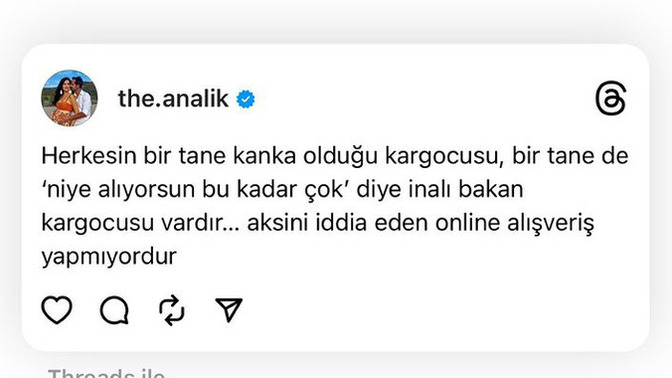 Sizin de bir tane kanka, bir tane de tripli kargocunuz var mı?