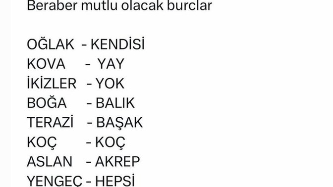 Beraber mutlu olacağınız burç hangisidir?