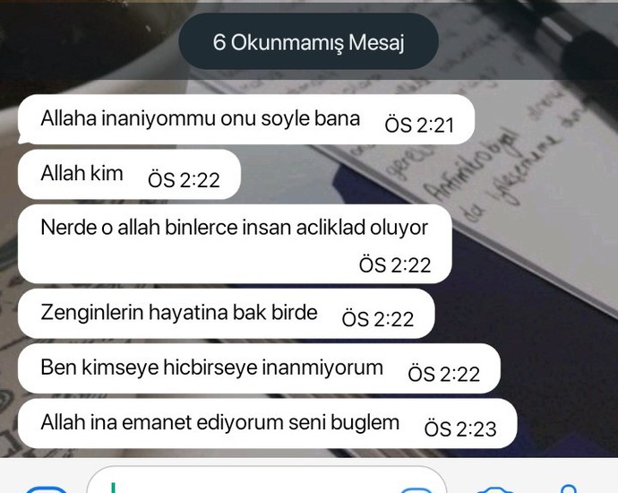 Bu Kişiye bir şey diyecek olsaydınız, Ne derdiniz?
