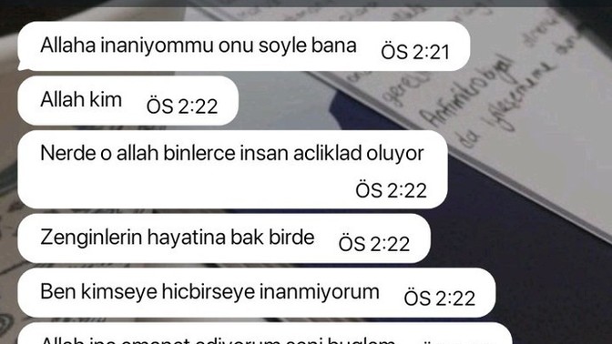 Bu Kişiye bir şey diyecek olsaydınız, Ne derdiniz?