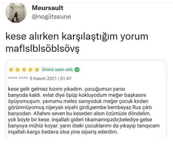 Sen bu yorumdan sonra o keseyi alır mıydın 😂?