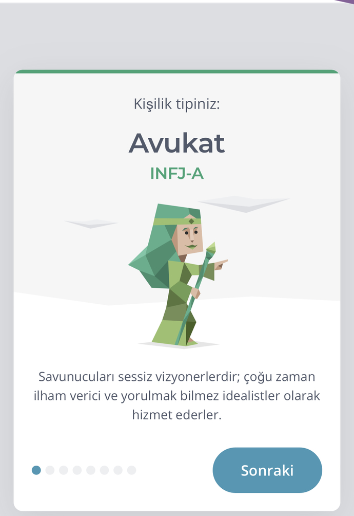 Sizin kişilik testiniz nasıl?
