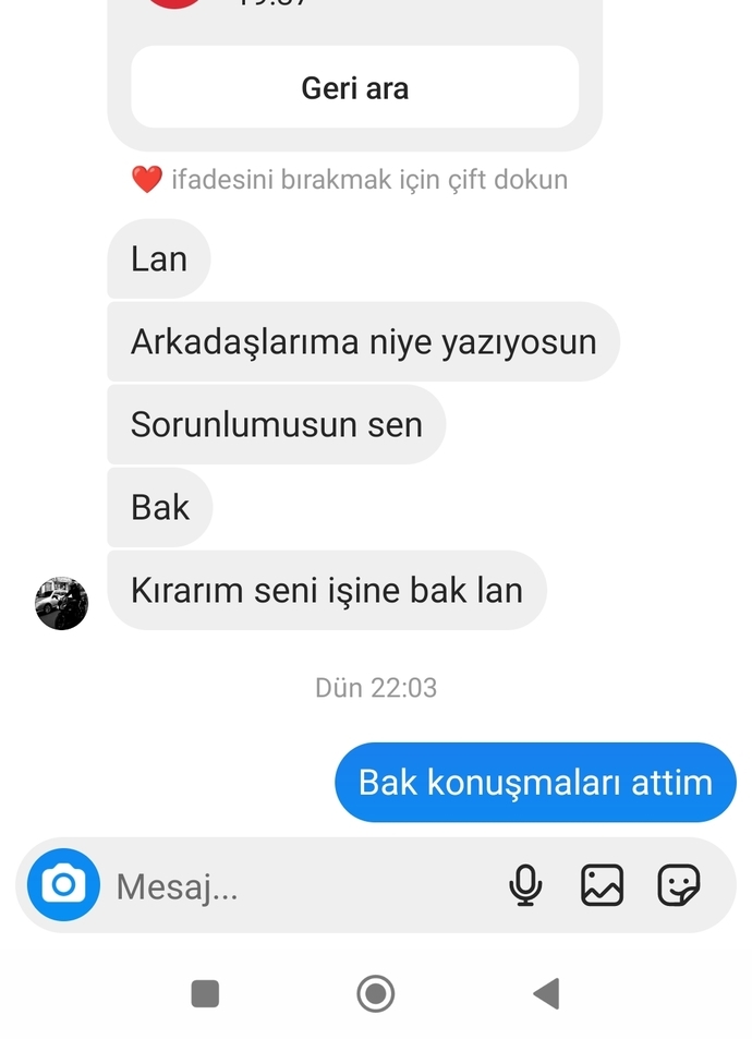 Arkadaş olmak istedim böyle. mi yapması lazimdi?