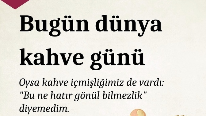 Kiminle karşılıklı kahve içmek ister diniz?