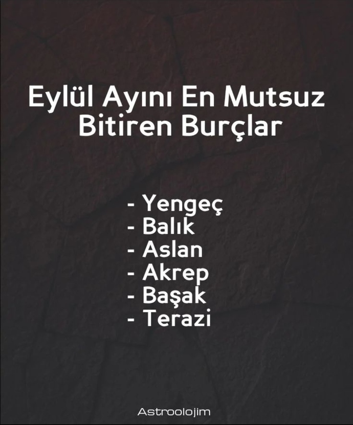 Eylül ayını mutsuz bitiren burçlar arasında mısın?