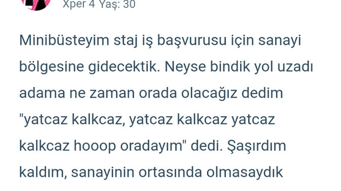 Otobüs anılarınızı anlatırmısınız?
