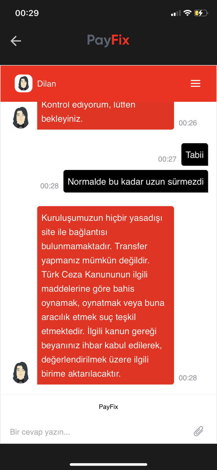 Payfix hakkında bilgisi olan acil cevap verebilir mi?