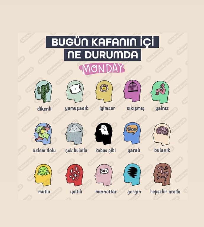 Bugün kafanın içi ne durumda?