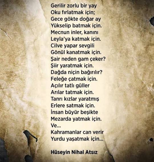 En sevdiğiniz şiir hangisi?