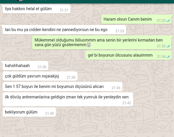 Antrenörüme kafa tuttum, boyum ile dalga geçti. Ne cevap vereyim 😁?