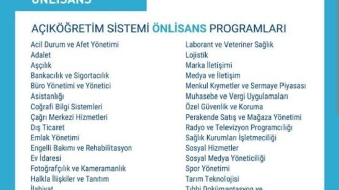 Bana bölüm önerir misiniz, kayıt süresi başladı ama aklımda bir bölüm yok. Ne okursam işime yarar?