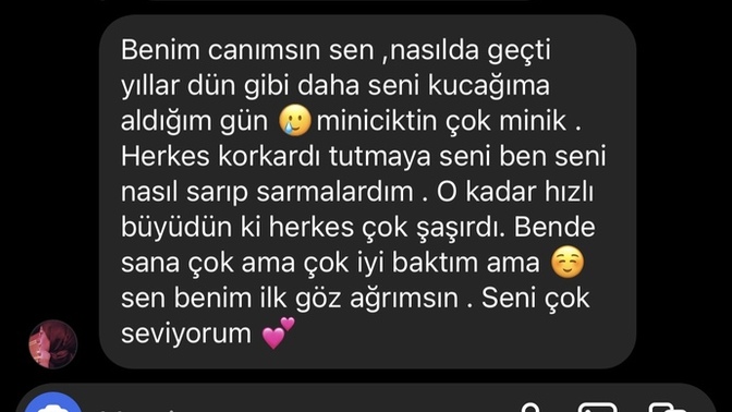 Annem bu doğum günü mesajını attı ve biraz duygulandım. Siz bu durumlarda nasıl hissediyorsunuz?