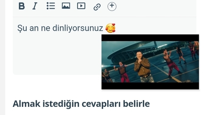 Son zamanlarda sevdiğiniz, en çok dinlediğiniz şarkı hangisi?