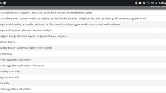 İstatistik dersinde bu konular zor mudur?