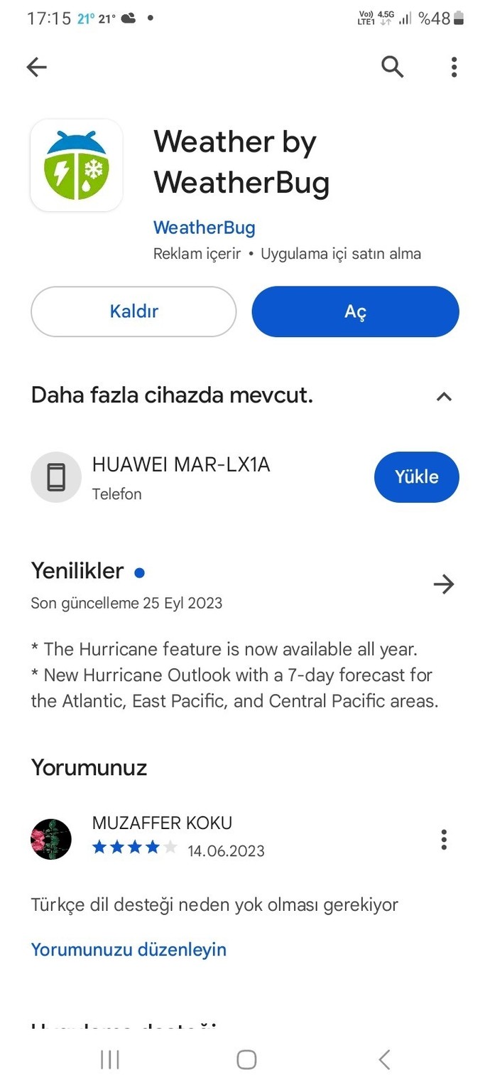 Hava olaylarını takip ediyor musunuz?