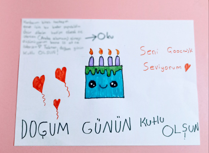 Kardeşim benim için hazırlamış 😄 🥰
