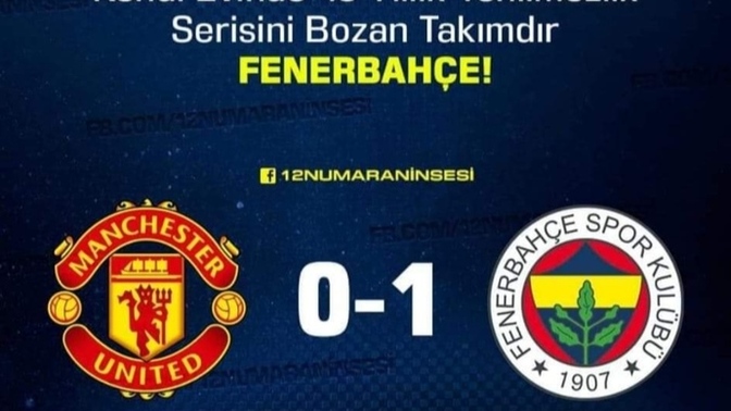 Evet şunu hatırlatmak istedim İngilizleri sahasında ilk kez mağlup eden takım Galatasaray değil Fenerbahçedir yorumunuz?
