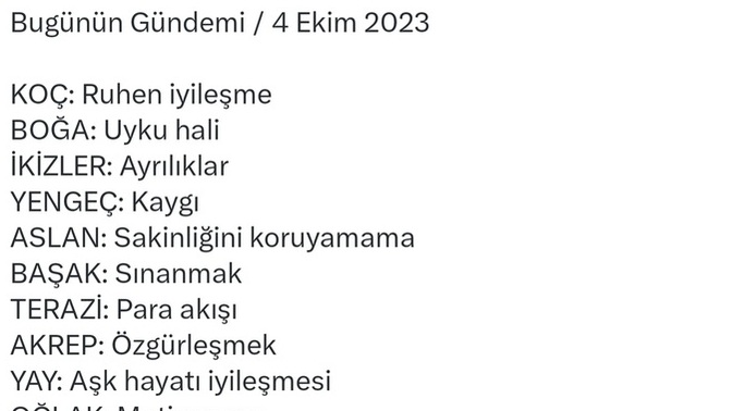 Burcuna göre bugün gündeminde ne var?