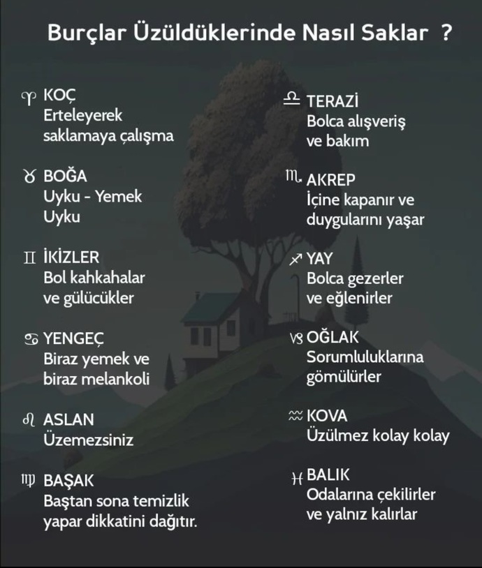Burçlar üzüldüklerinde nasıl saklar?