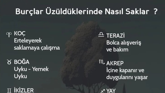 Burçlar üzüldüklerinde nasıl saklar?