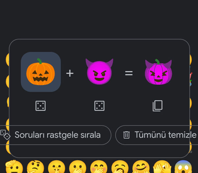 Google'a emoji kitchen yazınca kafanıza göre tüm emojileri birleştirebiliyorsunuz bunu biliyor muydunuz?