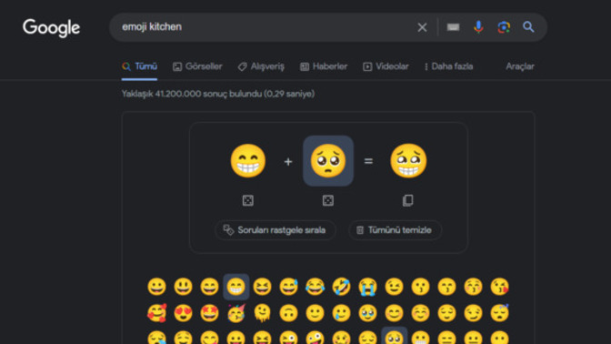Google'a emoji kitchen yazınca kafanıza göre tüm emojileri birleştirebiliyorsunuz bunu biliyor muydunuz?