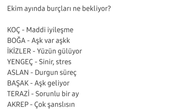 Ekim ayında burçları neler bekliyor?