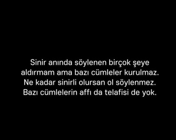 Sinir anında söylenen hangi kelimelerin affı yoktur?